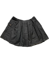 Load image into Gallery viewer, Hot Topic Skirt Womens Large (32" Waist) Cargo Grommet Pleated Rayon Mini Grunge
