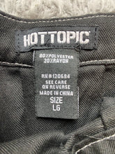 Load image into Gallery viewer, Hot Topic Skirt Womens Large (32" Waist) Cargo Grommet Pleated Rayon Mini Grunge