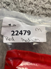 Load image into Gallery viewer, VTG Jacket Adult Medium Red Varsity Snaps Front Pockets Stripes Lined USA 70s