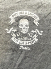 Load image into Gallery viewer, Jimmy Buffet Margaritaville Shirt Adult Small Gray Play Like A Pirate Skull Mens