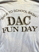 Load image into Gallery viewer, Vintage DAC Inc Shirt Womens Medium Single Stitch Back To School Bash Fun Day