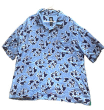 Load image into Gallery viewer, Guess Jeans Shirt Adult 2XL Blue Rayon Button Up AOP Floral Camp Hawaiian Mens