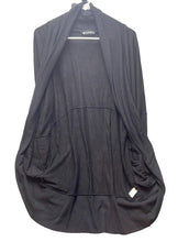 Load image into Gallery viewer, Athleta Sweater Womens Medium Black Tunic Open Front Cardigan Spandex Oversized