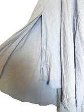 Load image into Gallery viewer, Lulus Skirt Womens Small Blue Lagenlook Ruffle Buttons Boho Linen Rayon Ladies