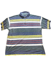 Load image into Gallery viewer, VTG JJ Oliver Shirt Adult Extra Large Navy Maroon Rugby Golf Polo 90s Mens