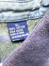 Load image into Gallery viewer, VTG JJ Oliver Shirt Adult Extra Large Navy Maroon Rugby Golf Polo 90s Mens