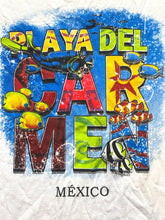 Load image into Gallery viewer, Playa del Carmen Shirt Adult Medium White Mexico Coastal Resort Scuba Fish Mens