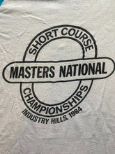 Load image into Gallery viewer, VTG Short Course Shirt Adult Extra Large Single Stitch Bentley Funny Raglan 80s