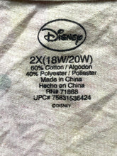 Load image into Gallery viewer, VTG Mickey Mouse Shirt Womens 2X Pink AOP Y2K Kidcore Disney Ed Hardy Style Lady