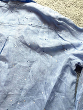 Load image into Gallery viewer, Bella Dahl Shirt Womens Extra Large Blue Button Up 100% Linen Oversized Blouse