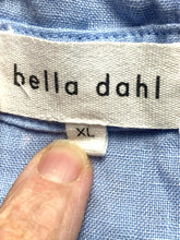 Load image into Gallery viewer, Bella Dahl Shirt Womens Extra Large Blue Button Up 100% Linen Oversized Blouse