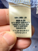 Load image into Gallery viewer, Bella Dahl Shirt Womens Extra Large Blue Button Up 100% Linen Oversized Blouse