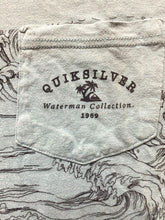 Load image into Gallery viewer, QuikSilver Shirt Adult 2XL XXL Blue Pocket Waterman Collection Surfer Surf Mens