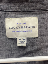 Load image into Gallery viewer, Lucky Brand Shirt Adult Extra Large Chambray Button Up Collared Pockets Mens