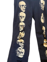 Load image into Gallery viewer, Vocal Pants Womens 2XL Black Skull Leggings Laser Slashed Cut Goth Punk NWOT