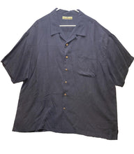 Load image into Gallery viewer, Tommy Bahama Shirt Adult Blue Relaxed Silk Button Up Beach Mens