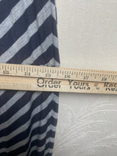 Load image into Gallery viewer, Caslon Dress Womens Large Navy Gray Sundress Lagenlook Maxi Rayon Spandex