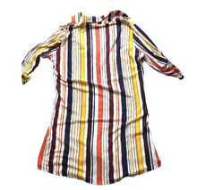 Load image into Gallery viewer, J for Justify Dress Womens Extra Large Button Front Striped Collared Shirt Lady