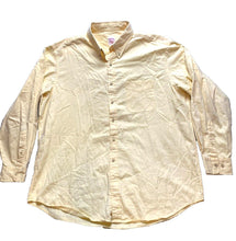 Load image into Gallery viewer, Brooks Brothers 1818 Shirt Adult Extra Large Yellow Button Up Oversized Mens