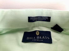 Load image into Gallery viewer, Bill Blass Shirt Adult Extra Large Mint Green Premium Pinpoint Wrinkle Free Mens
