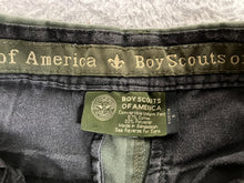 Load image into Gallery viewer, Boy Scouts of America Shorts Youth 8 (24x9) Army Green Cargo Pocket Outdoor Boys