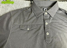 Load image into Gallery viewer, FJ FootJoy Shirt Adult Large Gray Athletic Fit Shaker Hills Golf Polo Mens