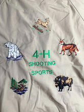 Load image into Gallery viewer, VTG 4H Shooting Jacket Adult Extra Large Tan Windbreaker 4H Embroidered Mens