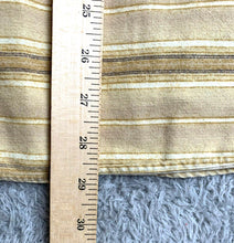 Load image into Gallery viewer, Woolrich Shirt Adult Medium Tan Barley Blanket Stripes Button Up Casual Mens