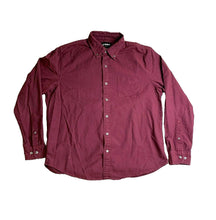 Load image into Gallery viewer, Bonobos Shirt Adult Large Maroon Standard Fit Button Up Chest Pocket Casual Mens