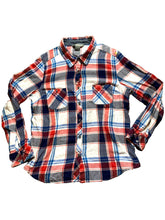 Load image into Gallery viewer, Natural Reflections Shirt Adult Large Button Up Flannel Plaid Long Sleeve Mens