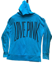 Load image into Gallery viewer, Victoria's Secret Pink Sweatshirt Womens Medium Teal Oversized Spell Out Ladies