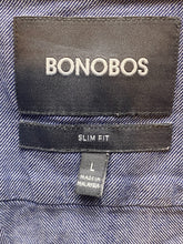 Load image into Gallery viewer, Bonobos Shirt Adult Large Denim Blue Slim Fit Long Sleeve Dress Casual Mens