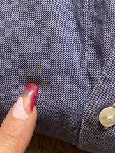 Load image into Gallery viewer, Bonobos Shirt Adult Large Denim Blue Slim Fit Long Sleeve Dress Casual Mens