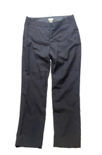 Load image into Gallery viewer, J Crew Pants Womens 4 (32x27) Black Flat Front Wool Trousers Straight Leg Dress