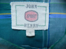 Load image into Gallery viewer, Jon Henry Shirt Adult 2XL XXL Button Up Long Sleeve Plaid Casual Camp Mens