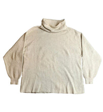Load image into Gallery viewer, Free People Sweater Womens Medium Beige Turtleneck Oversized Pullover Ladies