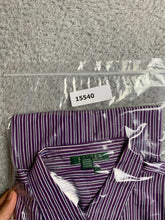 Load image into Gallery viewer, Lauren Ralph Lauren Shirt Adult Large Purple Striped Button Up LRL Casual Mens
