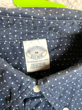 Load image into Gallery viewer, Brooks Brothers 1818 Shirt Adult Medium Blue White Dots Polo American Supima Men