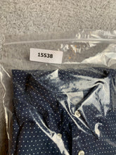 Load image into Gallery viewer, Brooks Brothers 1818 Shirt Adult Medium Blue White Dots Polo American Supima Men