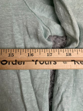 Load image into Gallery viewer, J Jill Shirt Womens Medium Green Love Linen Swiss Dot Detail Flowy Boho Blouse