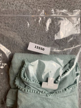 Load image into Gallery viewer, J Jill Shirt Womens Medium Green Love Linen Swiss Dot Detail Flowy Boho Blouse