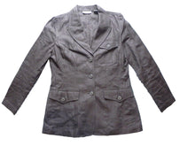 Load image into Gallery viewer, Apostrophe Jacket Womens 8 Large Single Breasted Coat Pure Linen Blazer Ladies