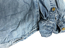 Load image into Gallery viewer, Anthropologie Cloth & Stone Shirt Womens Medium Blue Denim Button Up Tencel Lady