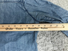 Load image into Gallery viewer, Anthropologie Cloth & Stone Shirt Womens Medium Blue Denim Button Up Tencel Lady