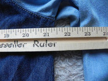 Load image into Gallery viewer, Mickey Mouse Shirt Womens Medium Long Sleeve Button Up Denim Disney Casual Lady