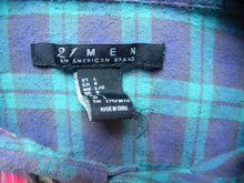 Load image into Gallery viewer, 21 Men Shirt Adult Large Button Up Long Sleeve Pocket Casual Flannel Plaid Mens