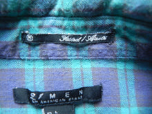 Load image into Gallery viewer, 21 Men Shirt Adult Large Button Up Long Sleeve Pocket Casual Flannel Plaid Mens