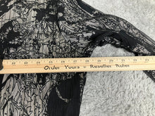 Load image into Gallery viewer, Alberto Makali Shirt Womens Medium White Black Collared Grunge Lined Blouse Goth