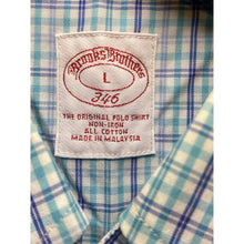 Load image into Gallery viewer, Brooks Brothers Shirt Mens Large Plaid Button Down Teal Purple Preppy Academia