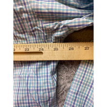 Load image into Gallery viewer, Brooks Brothers Shirt Mens Large Plaid Button Down Teal Purple Preppy Academia